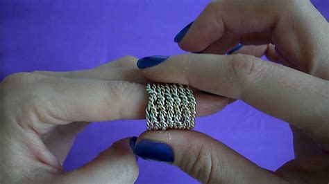 Puzzle ring solution 5 band. www.PuzzleJewellery.com 12 band chain puzzle ring solution ...