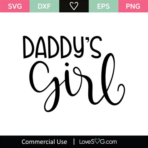 Daddys Girl Svg Cut File