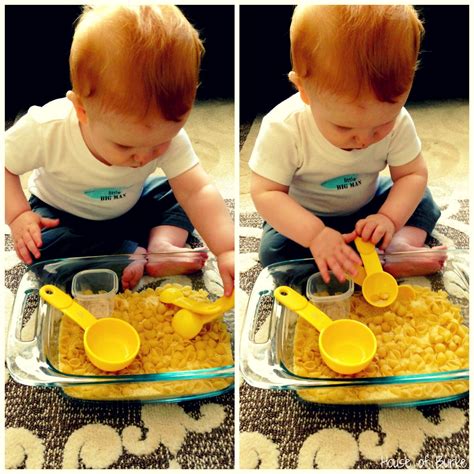 House Of Burke Sensory Baby Play Exploring Dry Pasta