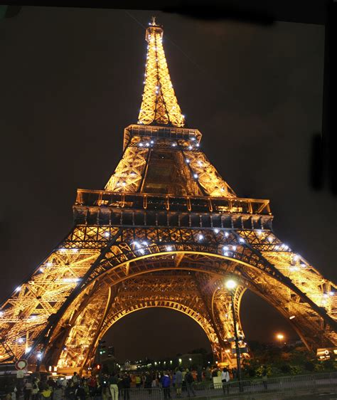 Foto De Torre Eiffel En París En Francia Europa Tour Eiffel De Noche