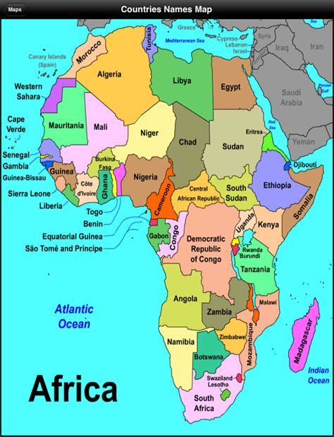 Map Africa Countries And Capitals Topographic Map Of Usa With States