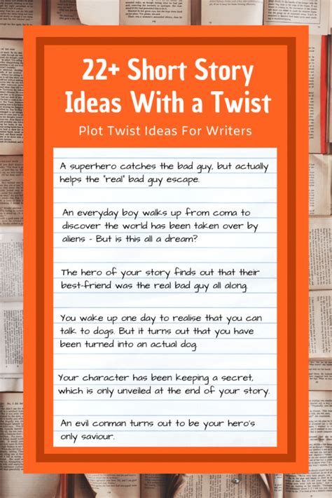 22 Short Story Ideas With A Twist Imagine Forest