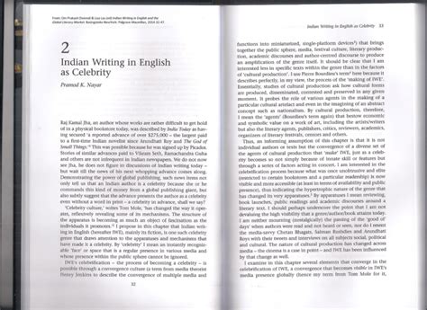 Pdf Indian Writing In English As Celebrity