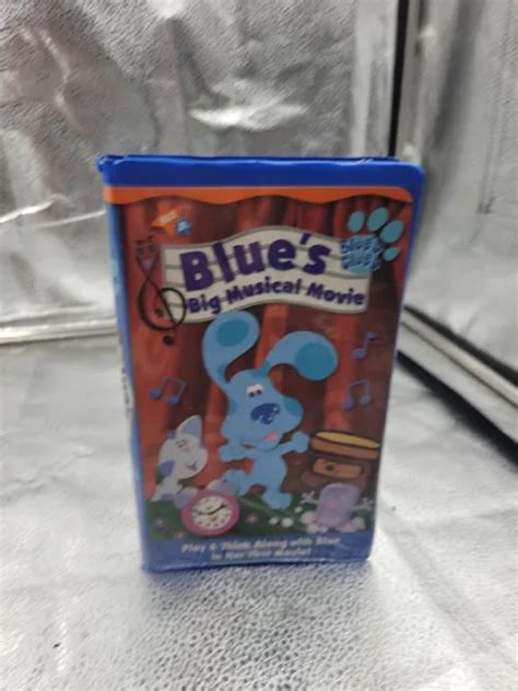 BLUES CLUES BLUES Big Musical Movie VHS Nick Jr Clamshell Case