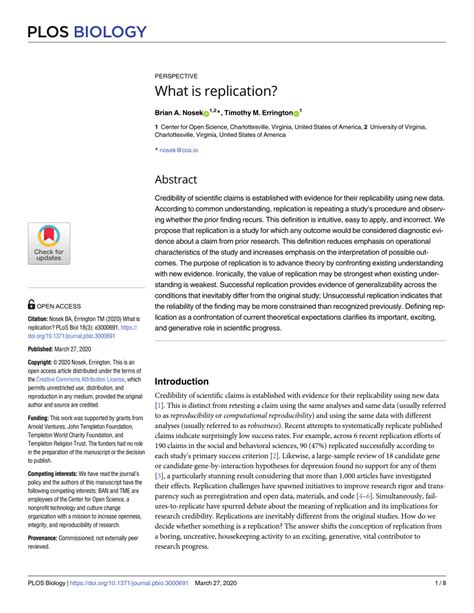 Pdf What Is Replication
