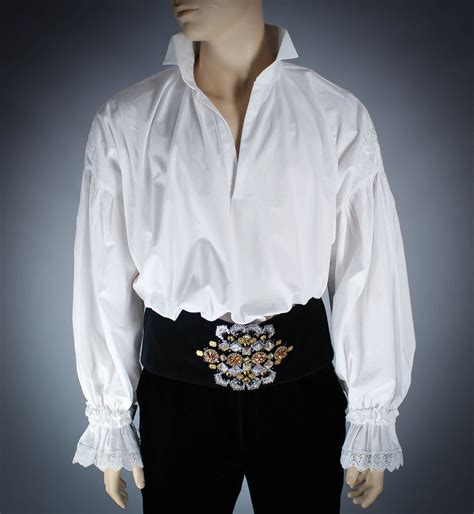 18th Century Mens Shirt Mens White Shirt 18th Century White Shirt