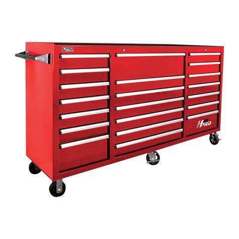 Homak H2pro 72in 21 Drawer Rolling Tool Cabinet — Red 72 18inw X