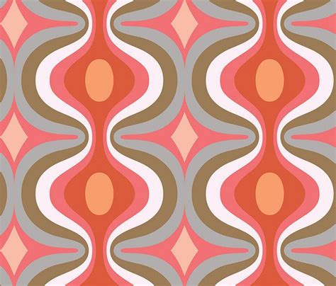 Retro Pattern Pink Retro Pattern Retro Prints Retro