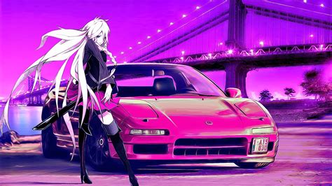 25 Anime Girl With Car Wallpapers Wallpaperboat