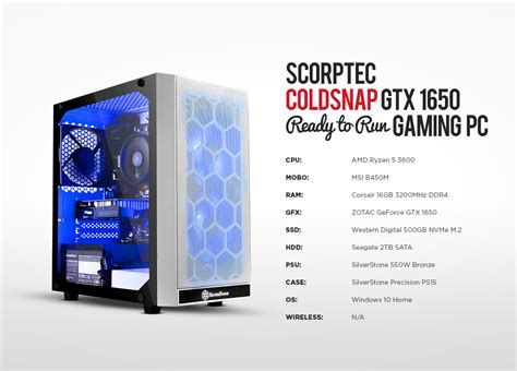 Buy Scorptec Coldsnap Gtx 1650 Gaming Pc Ready To Run Pcs Scorptec