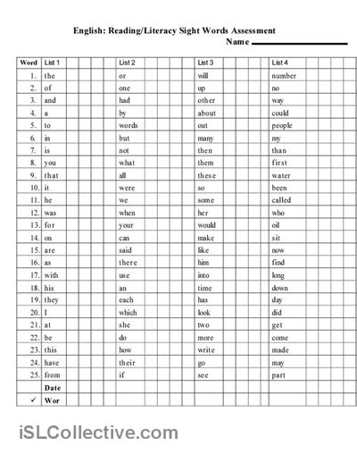 14 Best Images Of Worksheets First 100 Sight Words 100 Fry Sight Word
