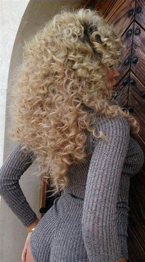 The resultant visible hue depends on various factors, but always has some yellowish color. Pin by Åge Heir on big blonde hair | Curly hair styles ...