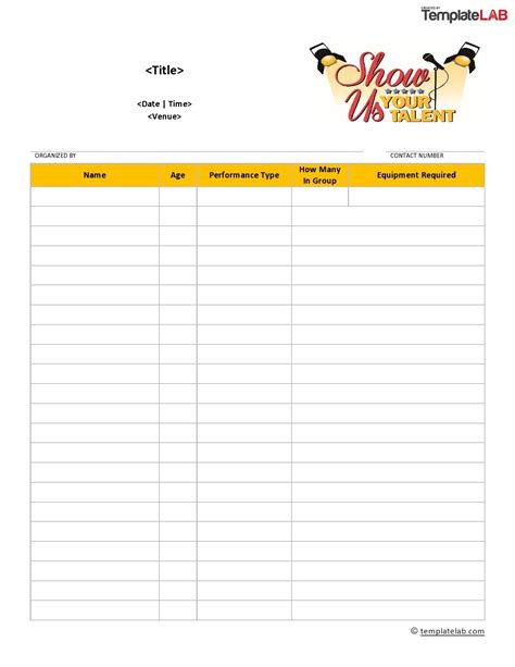 40 Sign Up Sheet Sign In Sheet Templates Word And Excel