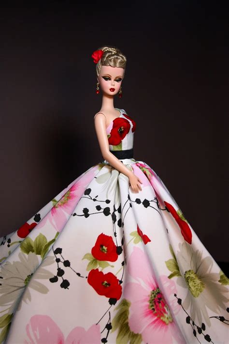 silkstone barbie wearing a beautiful gown by ginny liezert… flickr