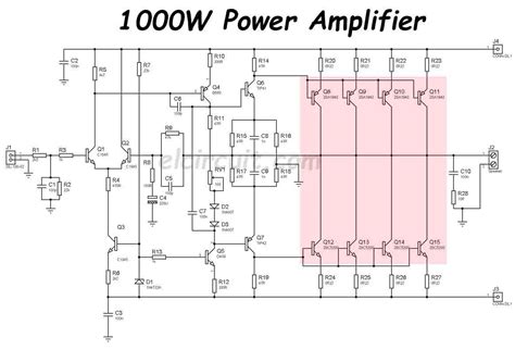 1000w Power Amplifier Circuit Subwoofer Amplifier Powered Subwoofer