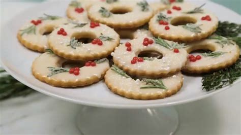 Meyer Lemon Shortbread Wreath Cookies Recipe Martha Stewart