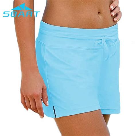 Sbart 4 Way Stretch Womens Beachwear Swimwear Board Shorts Quick Dry