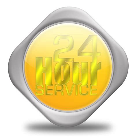 24 Hour Service Sign Stock Illustration Illustration Of Support 12260489