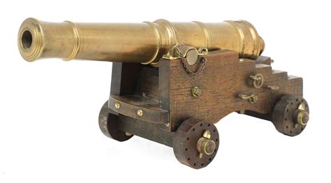 A Model Of An 18th Century English Naval Cannon Barnebys