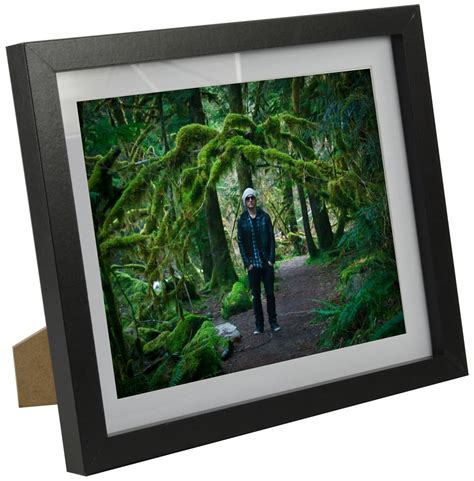 11 X 13 X 1 Inch Matte Black Finish Photo Frame With Removable Mat