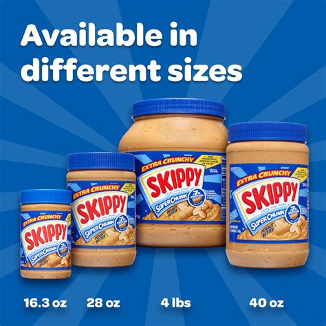 Skippy Extra Crunchy Super Chunk Peanut Butter 1 X 462g Jar American