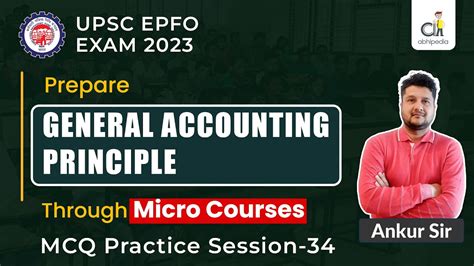 Upsc Epfo Ao Eo Apfc General Accounting Principle Mcq