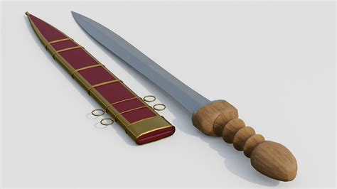 3d Gladius Hispaniensis Roman Sword Turbosquid 2109849