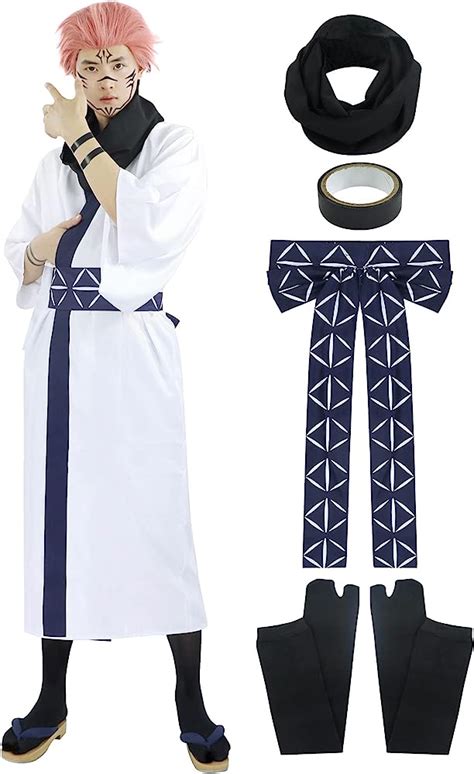 Jujutsu Kaisen Sukuna Ryoume Cosplay Costume Kimono Outfits Halloween Carnival Suit