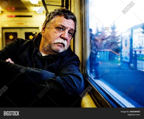 sad old man train image and photo free trial bigstock