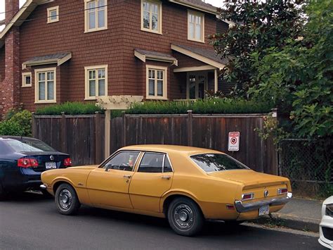 Old Parked Cars Vancouver 1971 Ford Maverick 4 Door