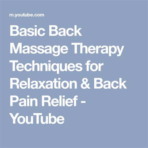 Pin On How To Massages