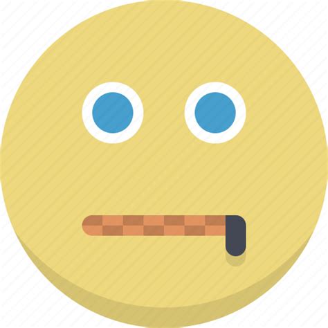 Emoticon Emotion Numb Smiley Speechless Expression Icon Download