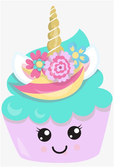 Magical Unicupcake Cutting Files Svg Dxf Pdf Eps Unicorn Cupcake