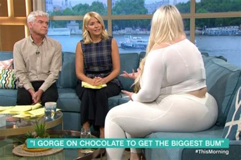 Itv This Morning Guest Natasha Crown Wants The Worlds Biggest Bum Daily Star
