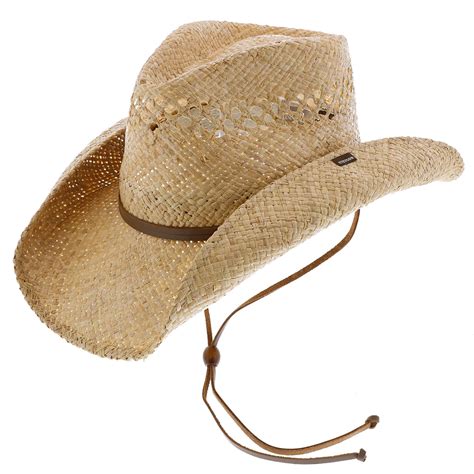 Bridger Stetson Vented Raffia Straw Cowboy Hat Tsbrgr