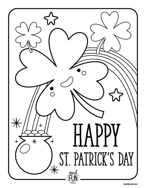 Print your free coloring page of st. Free Printable Coloring Pages: St. Patrick's Day | Color! | St patricks day crafts for kids, St ...