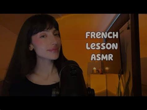 Teaching you French ♡ asmr (french lesson, basics, mouth sounds and ...