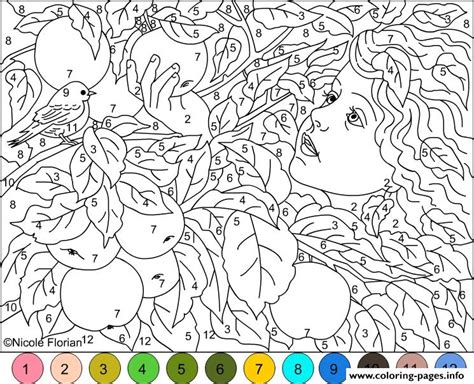 Coloring pages for adults with guide. Difficult Coloring Pages With Numbers Az Coloring Pages ...