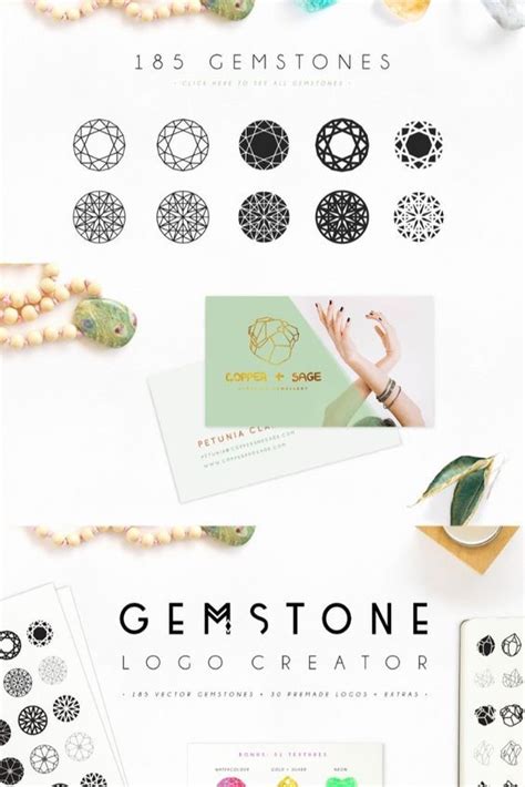 Gemstone Logo Creator Candy Logo Gemstones Logo Design Template