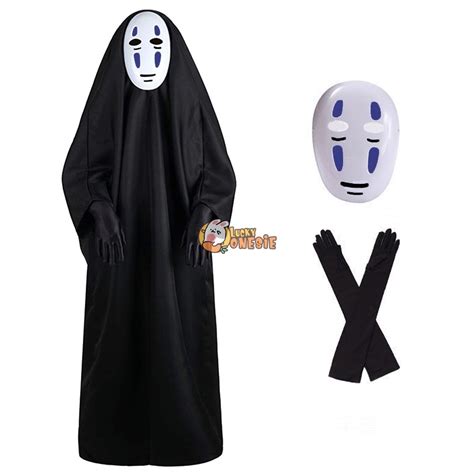 No Face Man Halloween Costume For Adults And Kids Spirited Away Kaonashi