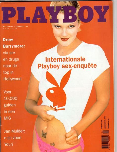 Vintage Playboy Magazine Netherlands February Drew Barrymore Lisa