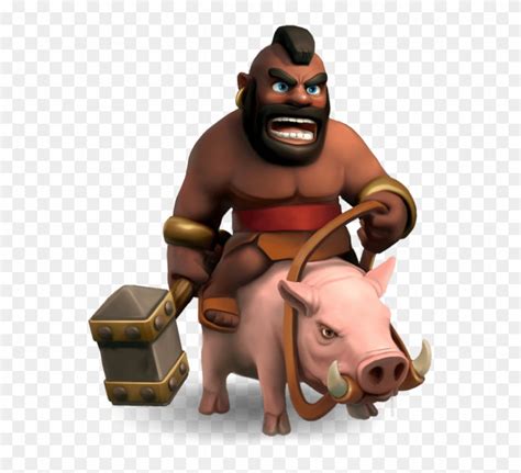 Clash Of Clans Hog Rider Clash Of Clans Characters Hd Png Download