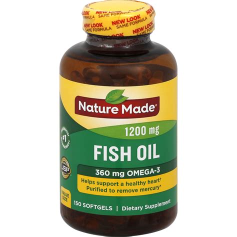 Nature Made Fish Oil 1200 Mg Softgels 1500 Ct