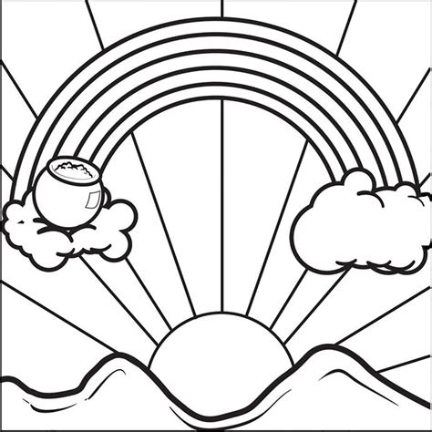 Coloring pages and mandala coloring sheets to print created date: Rainbow And Sunrise Morning (Dengan gambar)