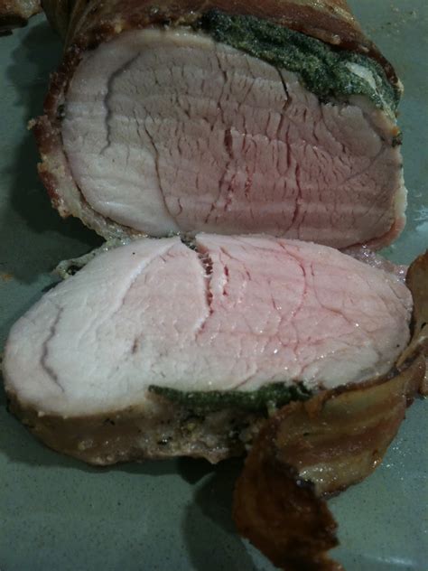 Turn meat over and bake another 15 minutes. Recipe: Bacon-wrapped Pork Tenderloin - dee Cuisine