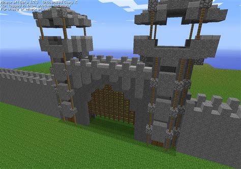 Cobblestone Castle Entrance Minecraft Map