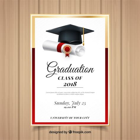 plantilla colorida de invitación a graduación con diseño realista 88740 hot sex picture