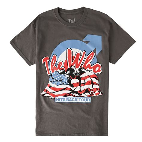 Hits Back Us Flag Photo T Shirt The Who Official Store