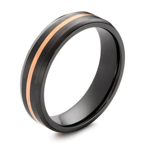 Black Zirconium Mens Wedding Ring 105890 Seattle Bellevue Joseph
