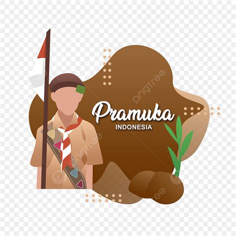 Pramuka Cartoon Png Transparent Pramuka Indonesian Vector Cartoon Png